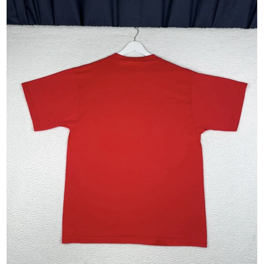 Vintage 90s CHICAGO BULLS LOGO 7 Shirt - Men's Large - Big Logo Red
